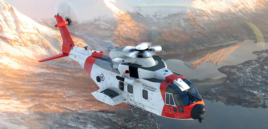 AgustaWestland AW101 search-and-rescue (SAR) helicopter